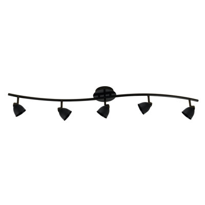 Ensemble de rail d'éclairage 5 lumières Alberto