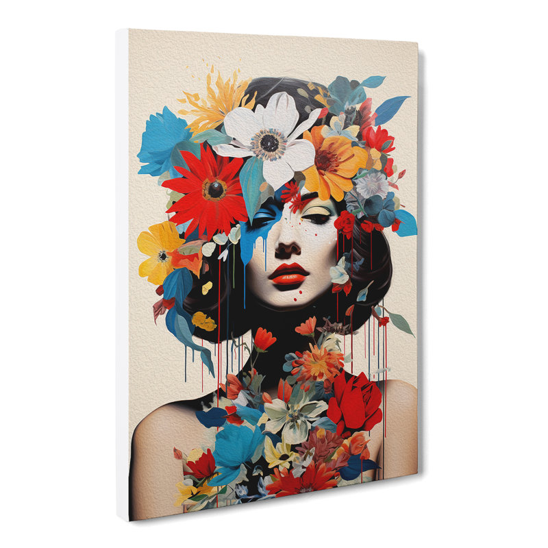Wildflowers Constructivism No.2 - No Frame Print, 60cm H x 40cm W x 3cm D