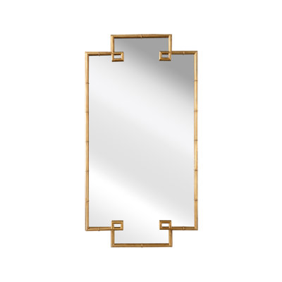 Bamboo Novelty Metal Wall Mirror