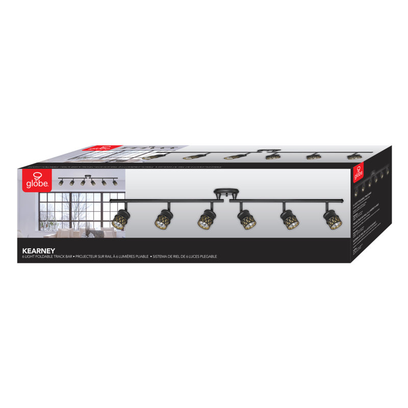 Kearney 46.13'' 6 -Light Swing Arm Track Track Kit with Dimmable and Adjustable Head