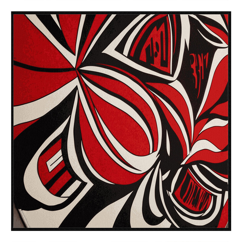 Tapis Cerise Passion, Carré 5 pi