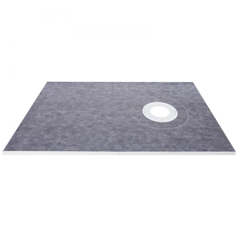 Shower Curb Kit 38" x 60" Watertight Shower Curb Overlay with 4" PVC Offset