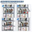 Vitrine en acrylique à 4 niveaux H 55 po x l 23 po avec porte rabattable, rangement vitrine-86793247