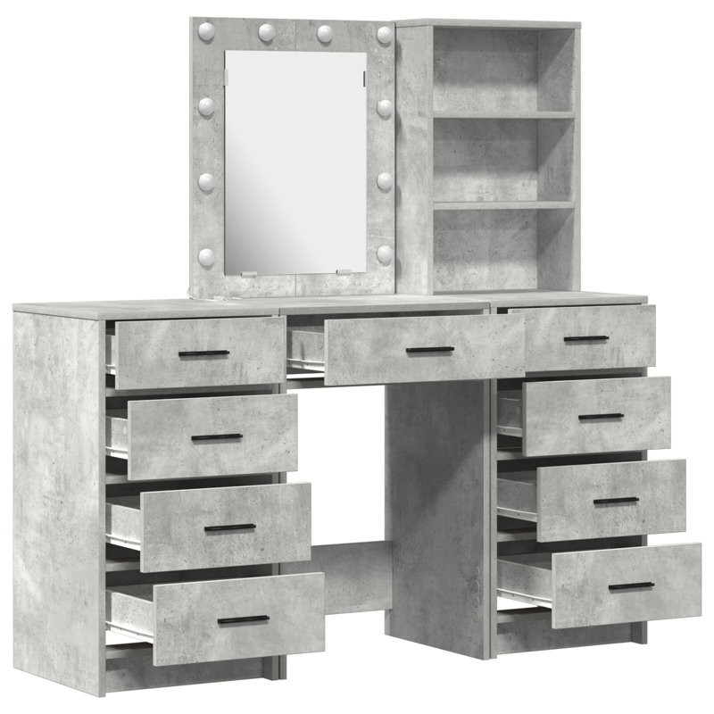 40cm Sideboard, Concrete Grey