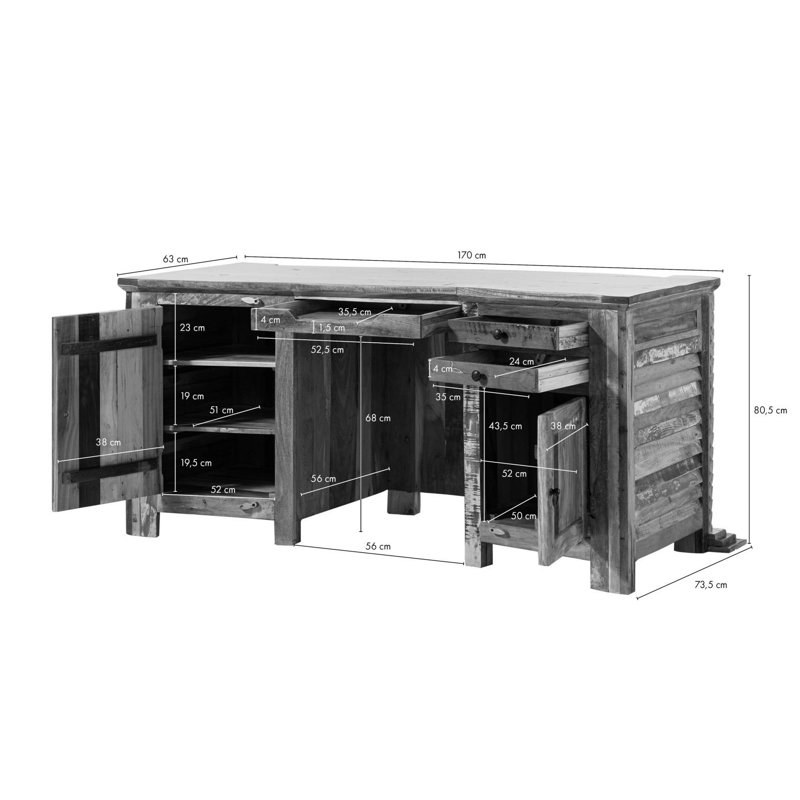 Nature Of Spirit Solid Wood Executive Desk