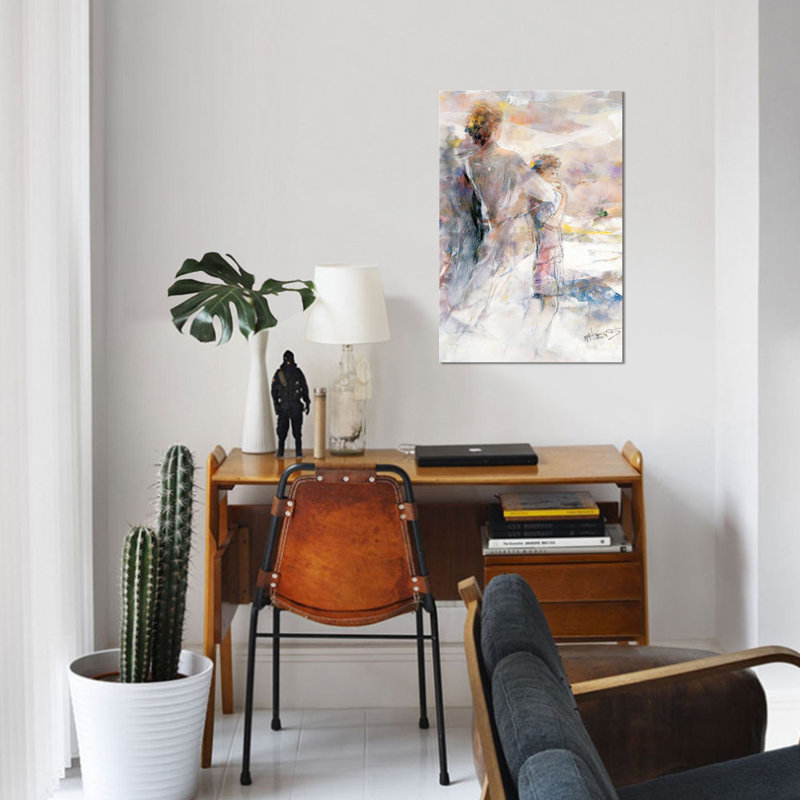 « my garçon », reproduction sur toile, H 40 po x l 26 po x P 1,5 po, Pas de tapis, Toile tendue
