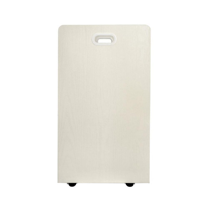 21-Slot Mobile Rolling Wood Blueprint Roll File Large Document Organizer, White
