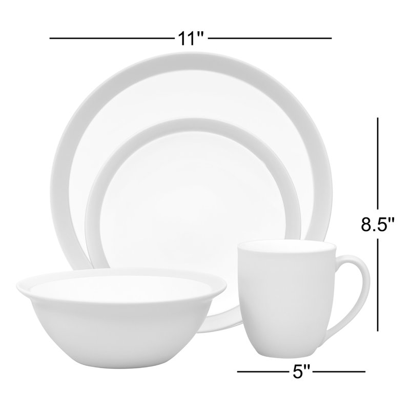 Noritake Colorwave 4-Piece Curve Place Setting, Sand