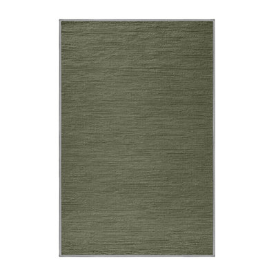 Tapis brun uni lavable à la machine