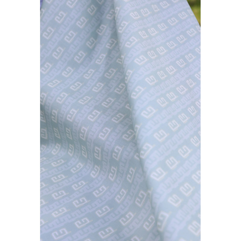 Gaga Greek Small Repeat Luxury Throw Pillow, Square 24", Fresh Eucalyptus