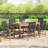 Anautica 6 - Person Teak Solid Wood Patio Dining Set Umbrella Hole Included Rectangular Table