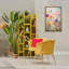 Toile flottante encadrée «Bright Floral Garden» par Roozbeh Bahramali-2014157521-2014157522