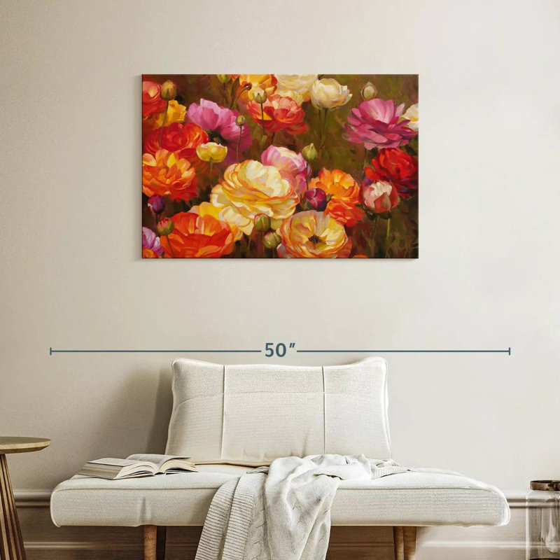 Harnek Ranunculus Garden, 24" H x 36" W