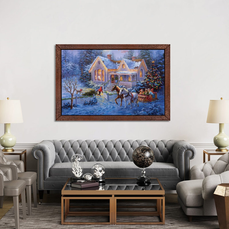 Welcome Home by Nicky Boehme - Print on Canvas, Brown Framed, 152.5 cm H x 101.5 cm W