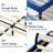 Queen Platform Bed Frame with Velvet Upholstered Headboard and Wooden Slats Support, Mattress Foundation/No Box Spring Needed-950660877-950660878