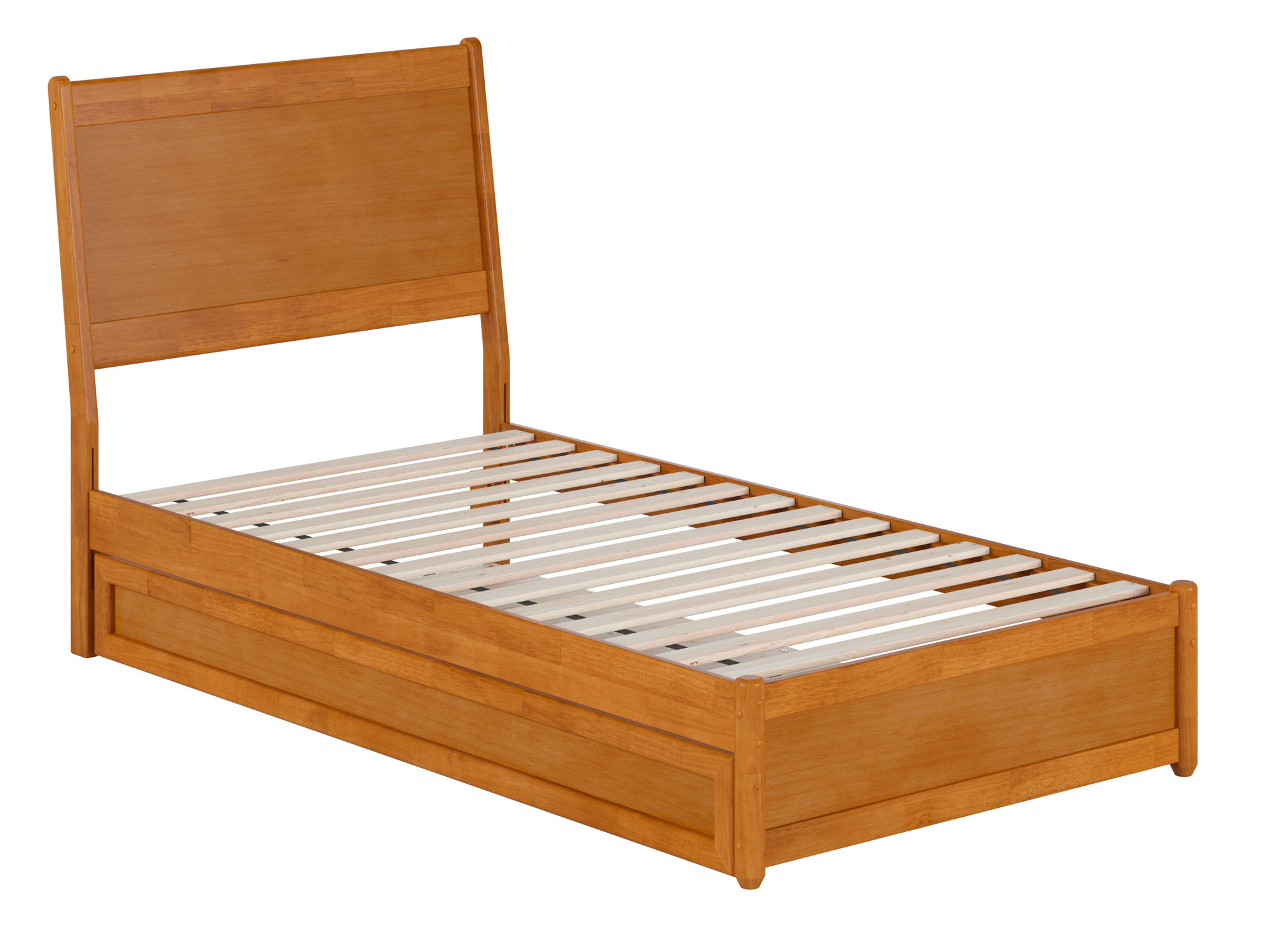Lark Manor Avdesh Solid Wood Sleigh Trundle Extra Bed - Wayfair Canada