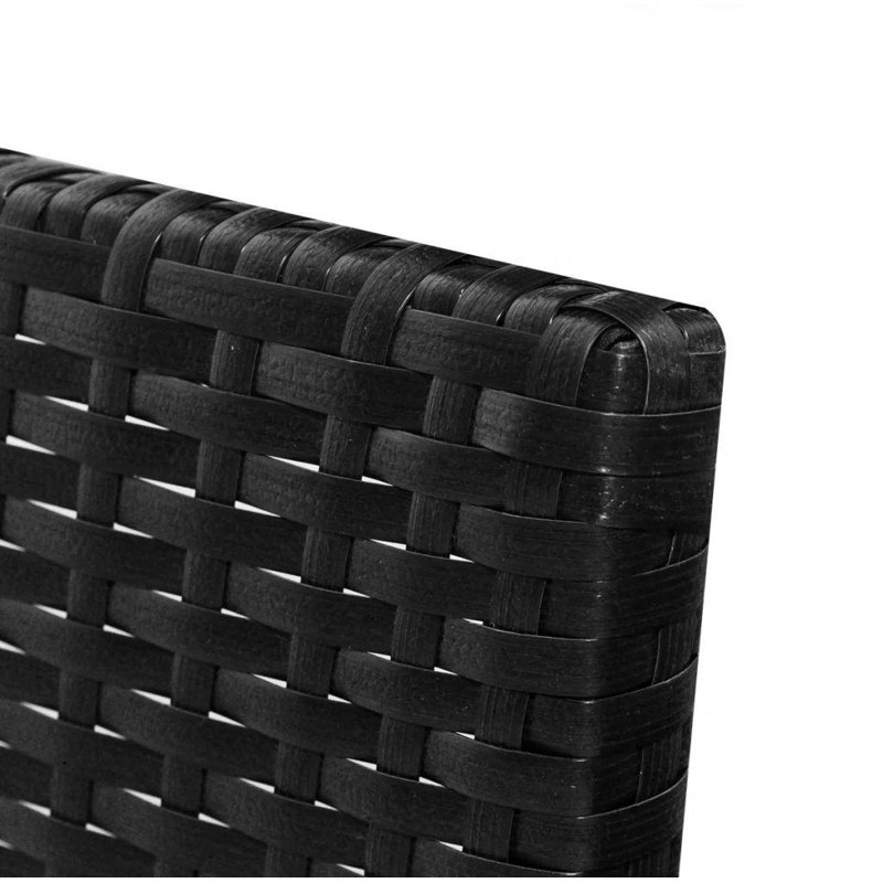 Siège profond avec coussins 3 pièces Ardeth, Structure noire / coussin blanc crème