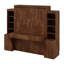 Lit escamotable avec bureau, armoires et tiroirs de rangement, lit escamotable en bois avec tablettes, convertible en armoire-509214859