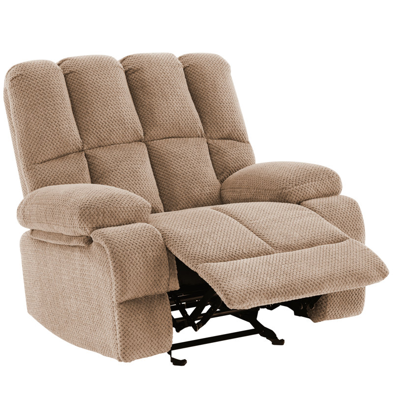 Fauteuil inclinable manuel oscillant, Brun chameau