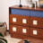 Contrasting Color Design 6-Drawer Storage Cabinet