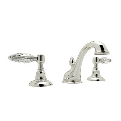 Viaggio® C-Spout Widespread Lavatory Faucet with Crystal Lever Handles