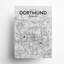 Carte de la ville de Dortmund, impression à Oranje-919597712-919597742