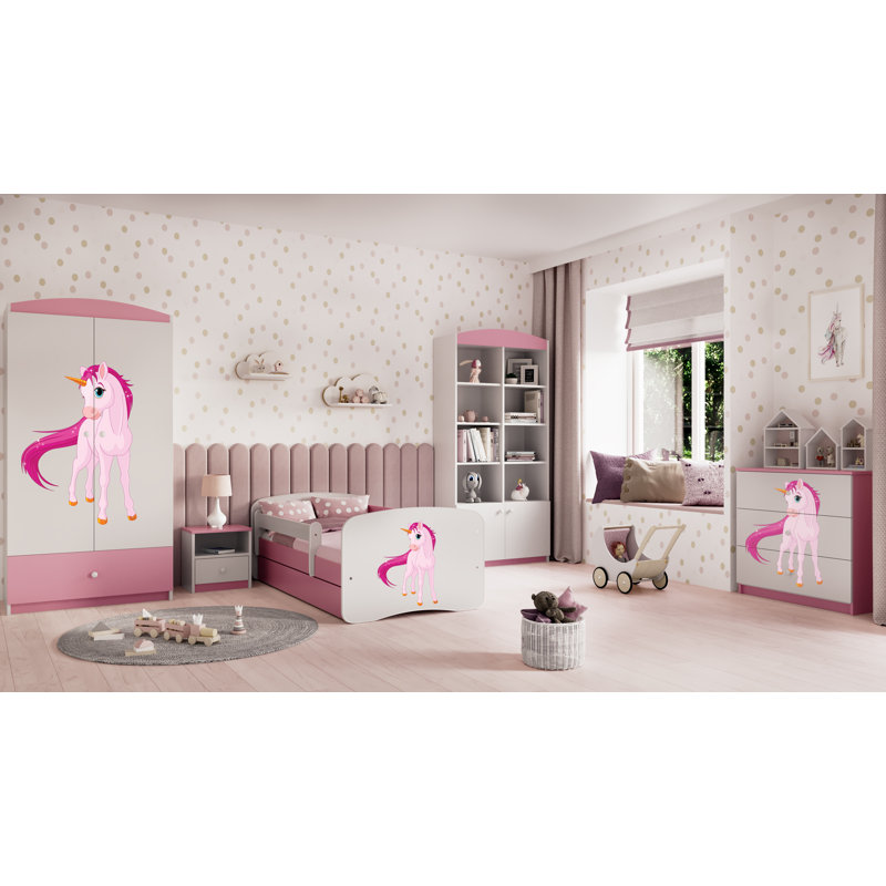 Cicero Kids 3 - Drawer Chest, Pink/White