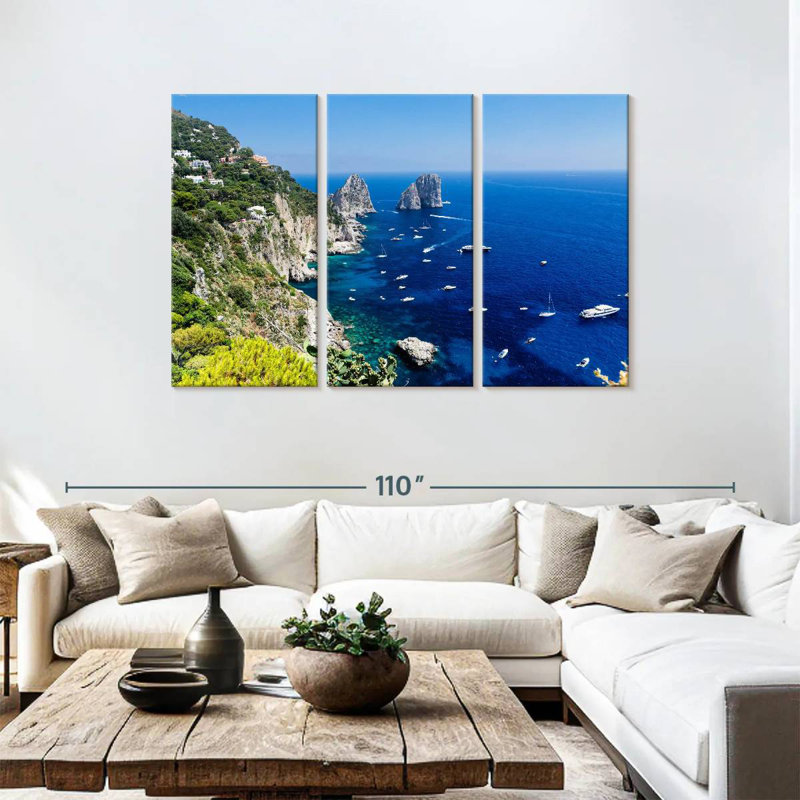 Nicci Rocks Of Capri, H 48 po x l 74 po
