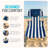 Ostrich Chaise Lounge, Facedown Beach Camping Pool Tanning Chair, Blue Stripe-922589175