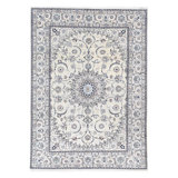Fine Persian Nain 6-Lines Lamb's Wool & Silk Rug 11'2"X 17'11"
