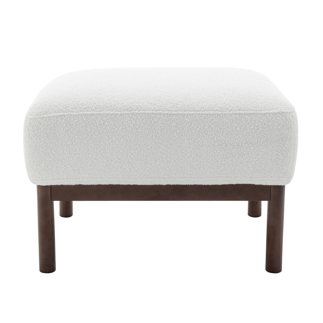 Kreindler 25" Wide Rectangle Footstool Ottoman Ebern Designs Upholstery 