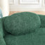 Fauteuil paresseux moderne simple ovale avec dossier intégré, accoudoirs latéraux et oreiller, chaise longue compacte pour le salon - vert