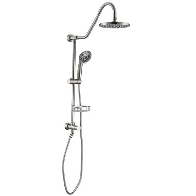 Système de douche de 8 pouces avec douche à main et pomme de douche à effet pluie