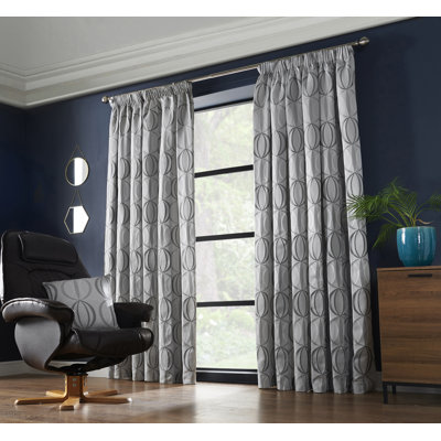 Maldonado Owen Pencil Pleat Room Darkening Curtains