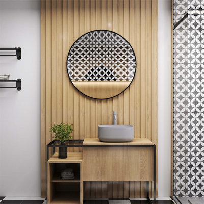 Demetrias Metal Round Mirror