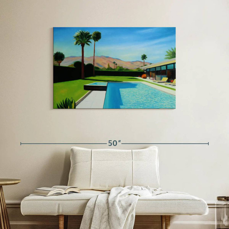 Lundi à Palm Springs, H 26 po x l 39 po