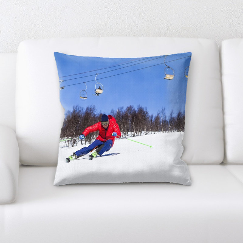 Microsuede Reversible Throw Pillow