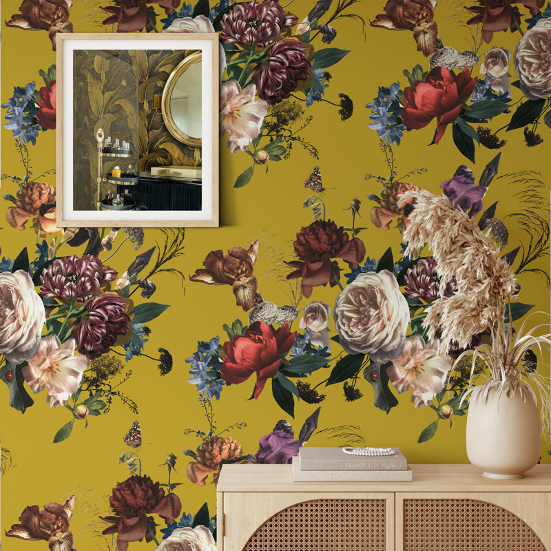 Renaissance Floral Wallpaper