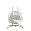 Double fauteuil à œufs avec support suspendu pour l'intérieur et l'extérieur