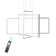 Vollmer 3-Light Dimmable LED Square/Rectangle Chandelier