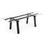 Levante Glass Extendable Table with Wooden Legs-1685829128-1641701551