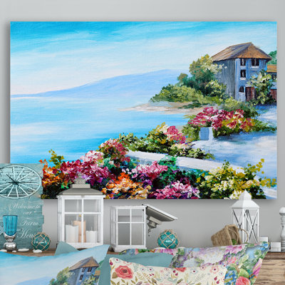 " Colorful Flowers In Mediterranean House V "