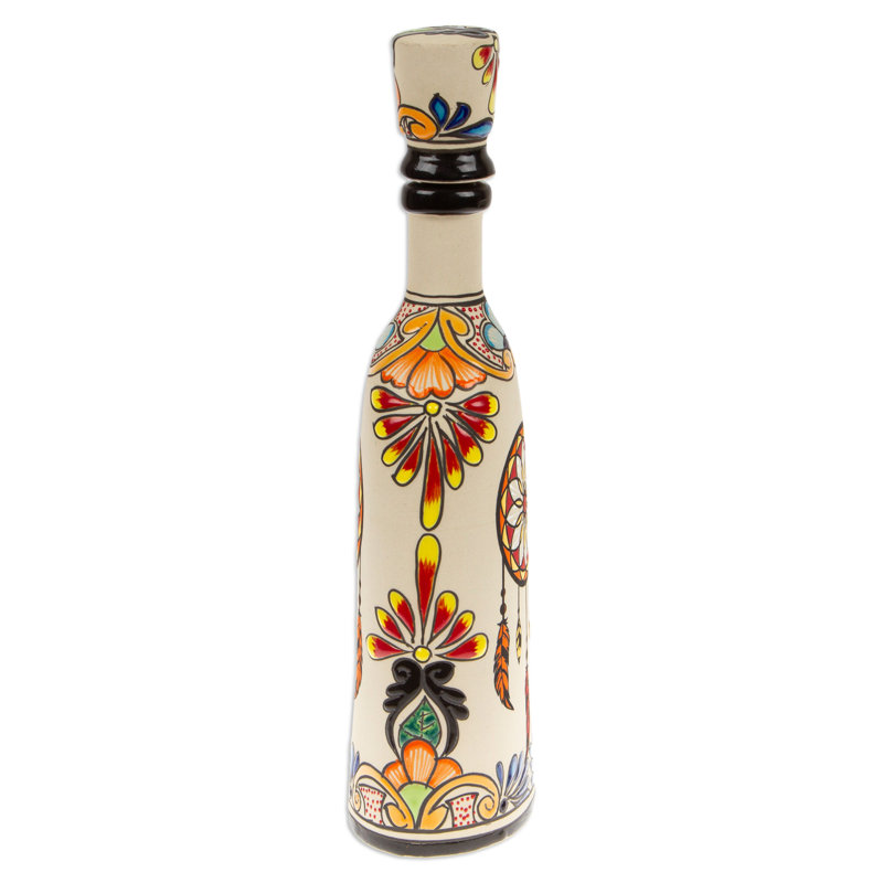 Bungalow Rose Handmade Cocktail Catcher Ceramic Decanter