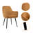 Heding Velvet King Louis Back Side Chair-916699675