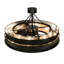 Golden Forge 8 - Light Chandelier