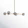 Dumont 5 - Light Dimmable Sputnik Modern Linear Chandelier