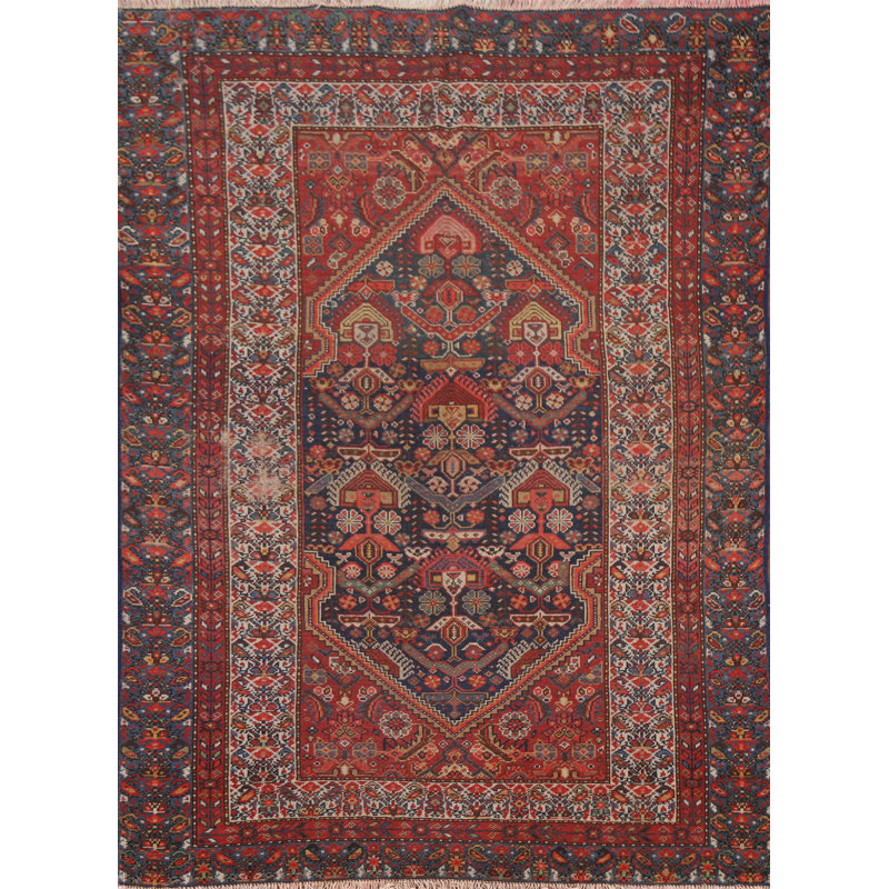 Tapis teinture végétale pré-1900 5 x 6