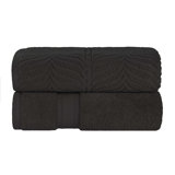 Drap de bain en coton uni et jacquard Telemanus