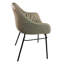 Ensemble de chaises de salle à manger rembourrées, similicuir, structure en métal, style moderne (froissé)-1654991823