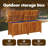 Water Resistant Wood Deck Box in Brown